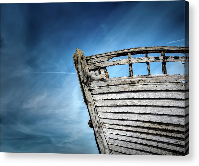 Dungeness Acrylic Print featuring the photograph Shipwrecked by Rick Deacon