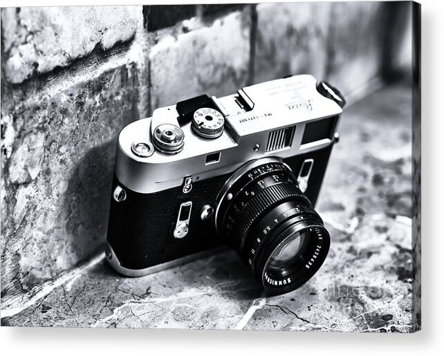 Leica M4 Acrylic Print featuring the photograph Leica M4 in Paris by John Rizzuto