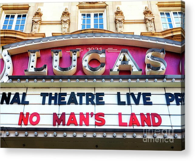Lucas Theater Marquee Acrylic Print featuring the photograph Lucas Theater Marquee in Savannah by John Rizzuto