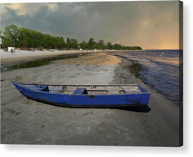 Photography Acrylic Print featuring the photograph Sentimental Journey Of Nowadays/ Beach Scene by Aleksandrs Drozdovs