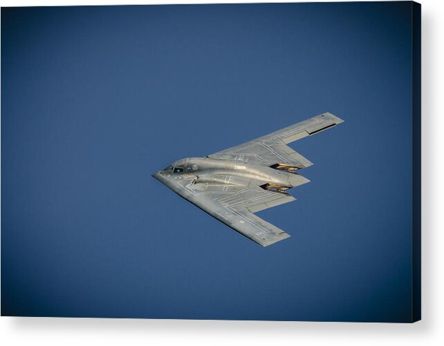 Air Show Acrylic Print featuring the photograph B2 Bomber #1 by Bradley Clay