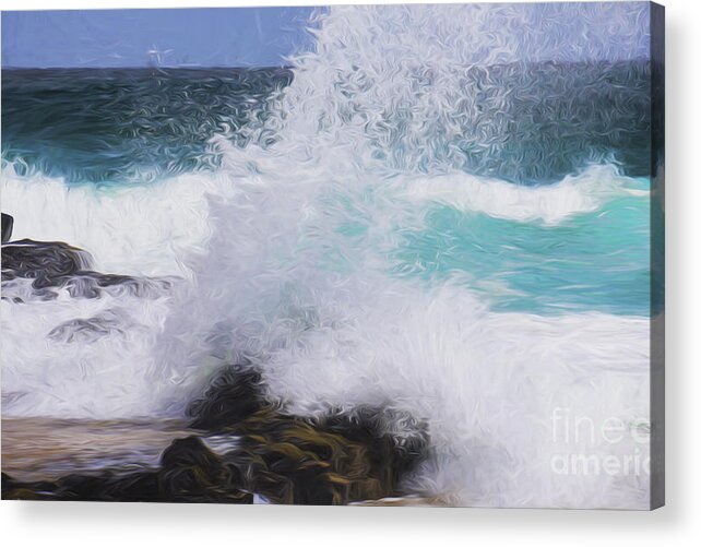 Surf Acrylic Print featuring the photograph Crash by Sheila Smart Fine Art Photography