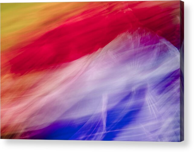 Abstract Flower Acrylic Print featuring the photograph Is it the Flag by Jon Glaser