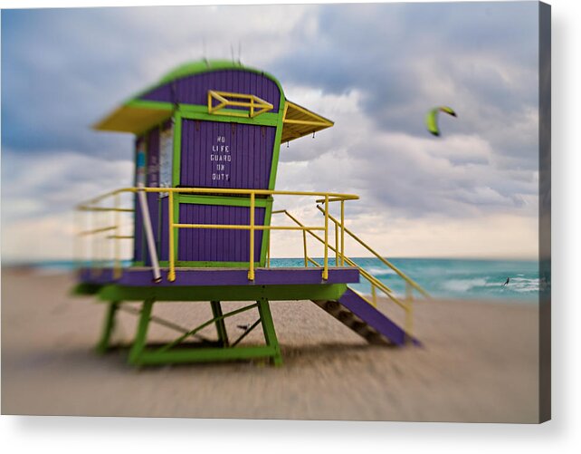 Miami Beach Acrylic Print featuring the photograph 1122a by Matthew Pace