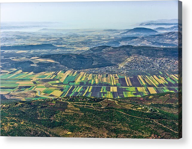 Israel Acrylic Print featuring the photograph Beit Netofa Valley, Galilee #2 by Ofir Ben Tov