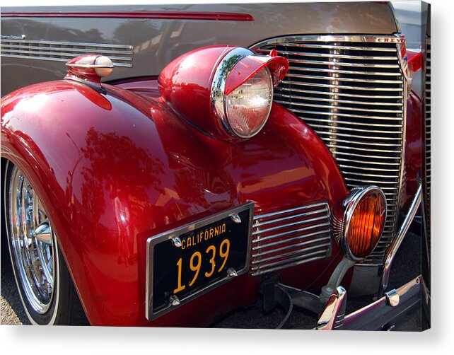 Hot Rod Acrylic Print featuring the photograph 39 Lashes by Bill Dutting