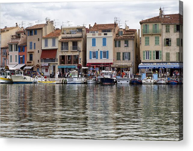 Cassis Acrylic Print featuring the photograph A Day at the Seaside Town of Cassis by Georgia Clare