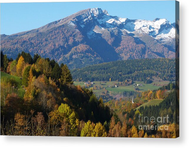 Austria Acrylic Print featuring the photograph Autumn in Austria by Phil Banks