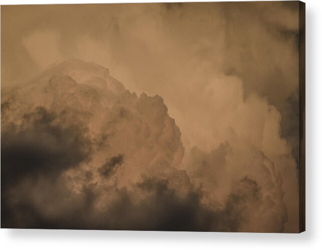 Cloud Texture Acrylic Print featuring the photograph Baby In The Clouds by Bradley Clay