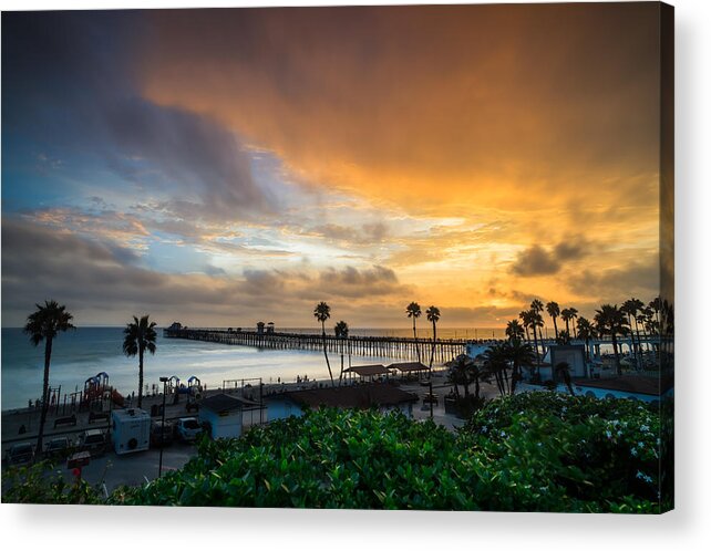Beach Acrylic Print featuring the photograph Beautiful Southern California Sunset by Larry Marshall