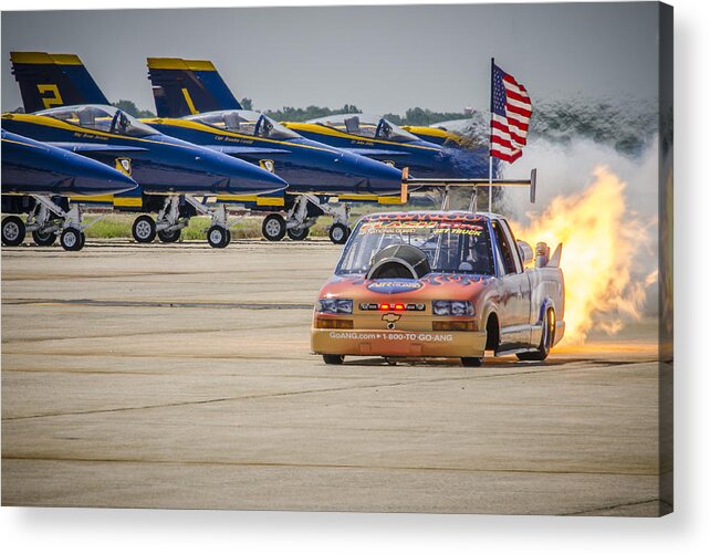 Air Show Acrylic Print featuring the photograph Bennie and the Jets by Bradley Clay