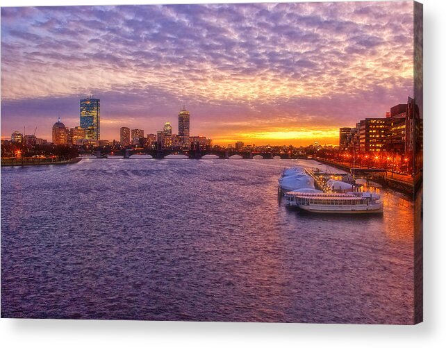 Boston Acrylic Print featuring the photograph Boston Sky by Joann Vitali