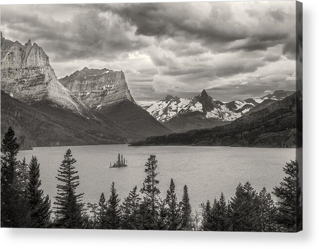 Art Acrylic Print featuring the photograph Cloudy Mountain Top by Jon Glaser