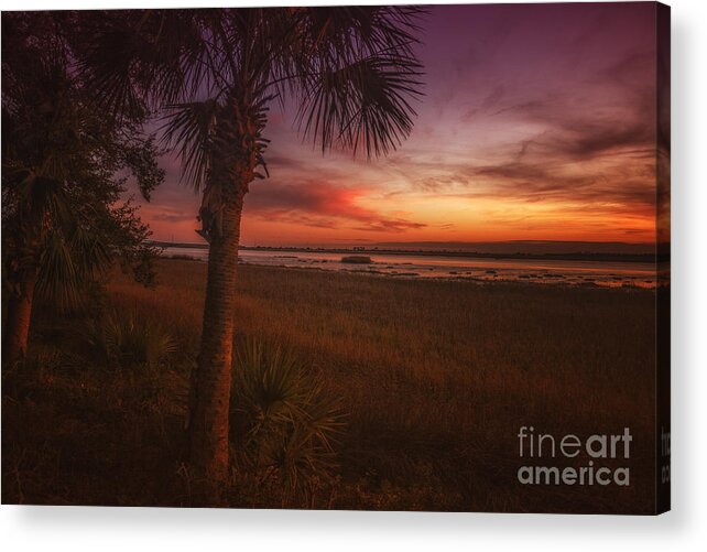 Sunset Acrylic Print featuring the photograph Coastal Glory by Tim Wemple