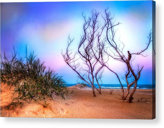 North Carolina Acrylic Print featuring the photograph Colorful Sunrise Hatteras Outer Banks I by Dan Carmichael