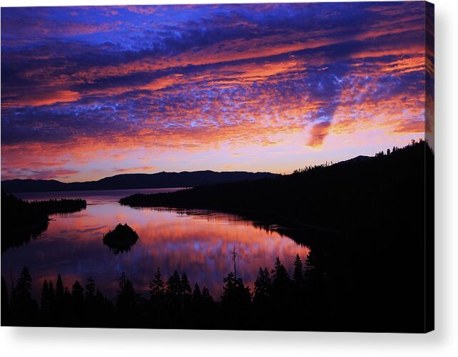 Lake Tahoe Acrylic Print featuring the photograph Emerald Bay Awakens by Sean Sarsfield