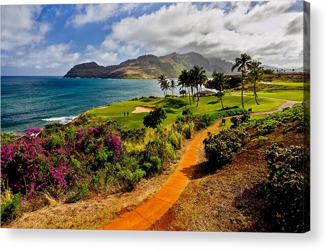 Hawaii Acrylic Print featuring the photograph Golfer's Dream - Hawaii by Douglas Berry