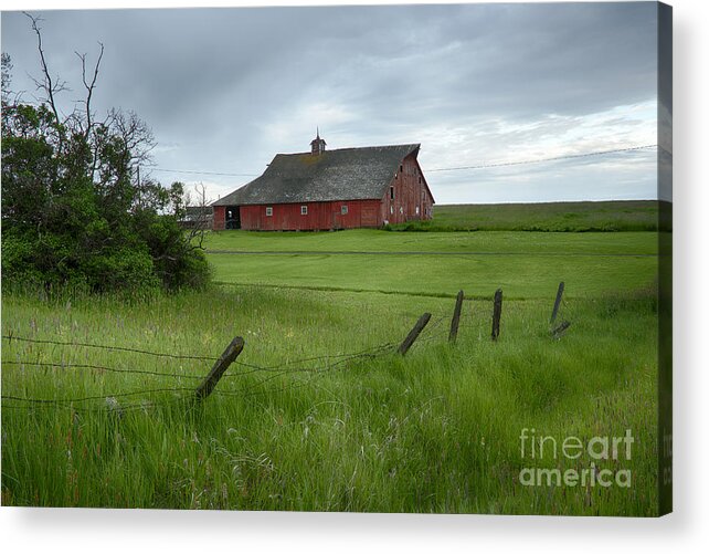 Grangeville Acrylic Print featuring the photograph Grangeville Barn by Idaho Scenic Images Linda Lantzy