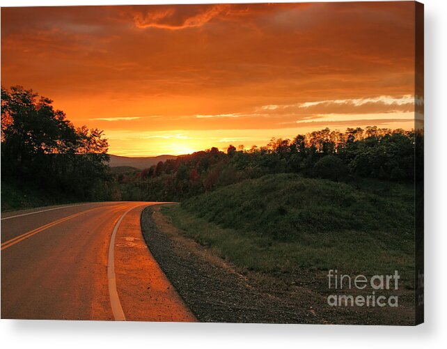 Sunset Acrylic Print featuring the photograph Happily Ever After by Jeannette Hunt