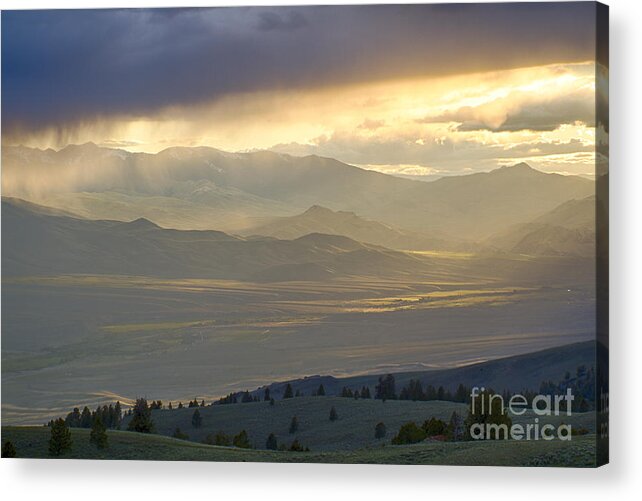 Central Idaho Acrylic Print featuring the photograph Lemhi Valley Light by Idaho Scenic Images Linda Lantzy