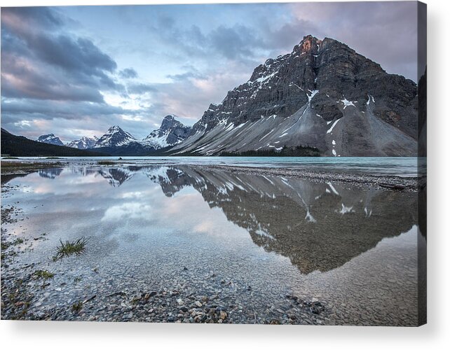 Horizontal Acrylic Print featuring the photograph Light on the Peak by Jon Glaser
