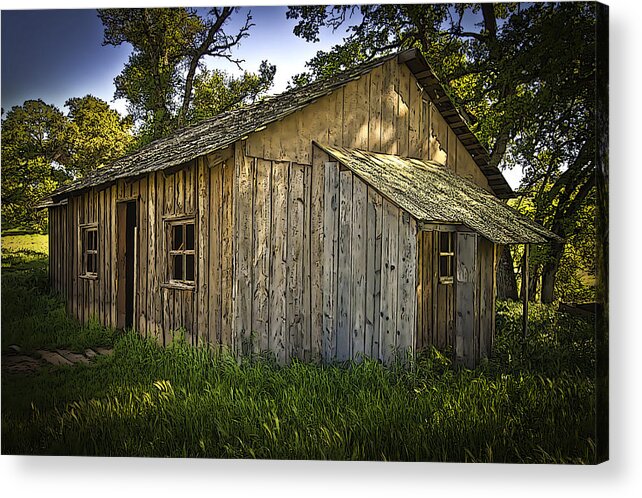 Cronan Ranch Acrylic Print featuring the photograph Love Comes Softly Cabin by Sherri Meyer