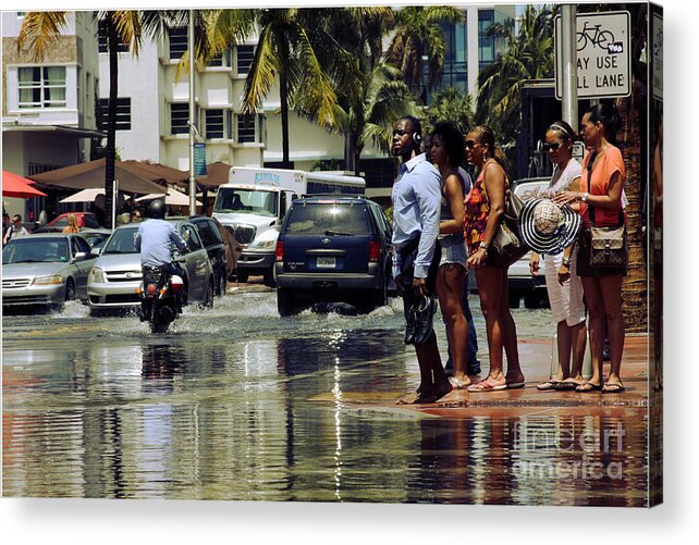 Miami Acrylic Print featuring the photograph Miami Flood by Shanna Vincent