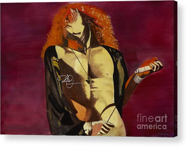 Robert Plant Acrylic Print featuring the painting Plant I by Stuart Engel
