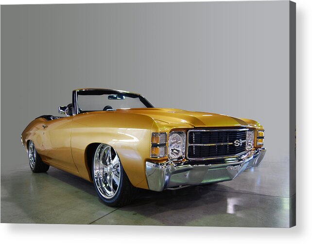 Chevrolet Acrylic Print featuring the photograph S S Chevelle CV by Bill Dutting