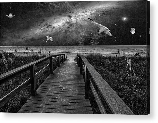 Space Acrylic Print featuring the photograph Space Walkway by Kevin Cable