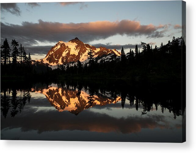 Sunset Acrylic Print featuring the photograph Sunset Mt. Shuksan by Yoshiki Nakamura