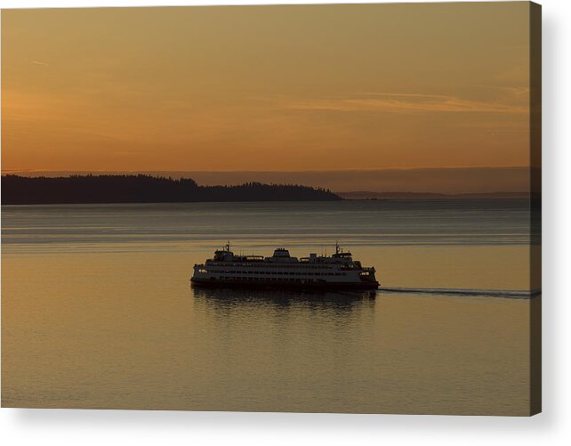 Sunset Acrylic Print featuring the photograph Sunset Sail by Stephen Prestek