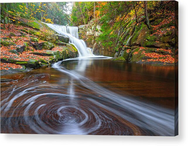 Waterfall Acrylic Print featuring the photograph Swirl by Bryan Bzdula