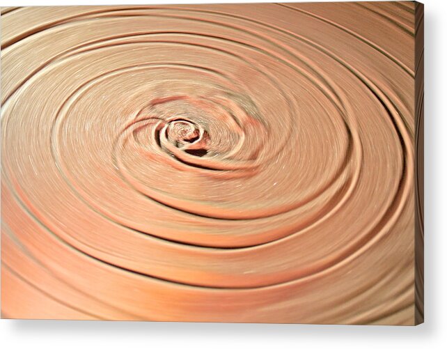 Abstract Acrylic Print featuring the photograph Swirling Sand by Richard Krebs