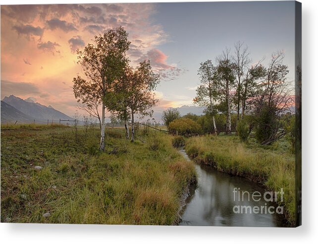 Teton Mountains Acrylic Print featuring the photograph Tetons by Idaho Scenic Images Linda Lantzy