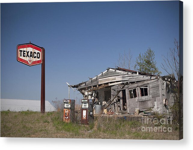Texaco Acrylic Print featuring the photograph Texaco Country Store by T Lowry Wilson