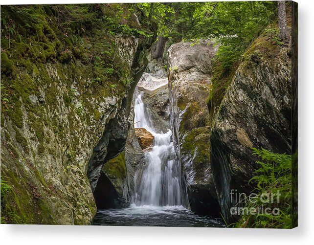 America Acrylic Print featuring the photograph Texas Falls Vermont by Susan Cole Kelly