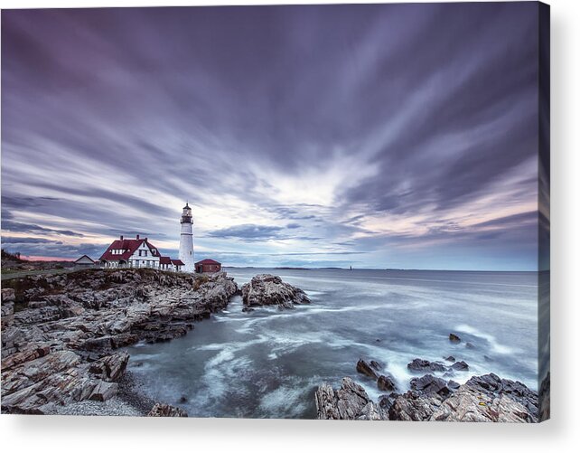 Horizontal Acrylic Print featuring the photograph The Motion of Light by Jon Glaser
