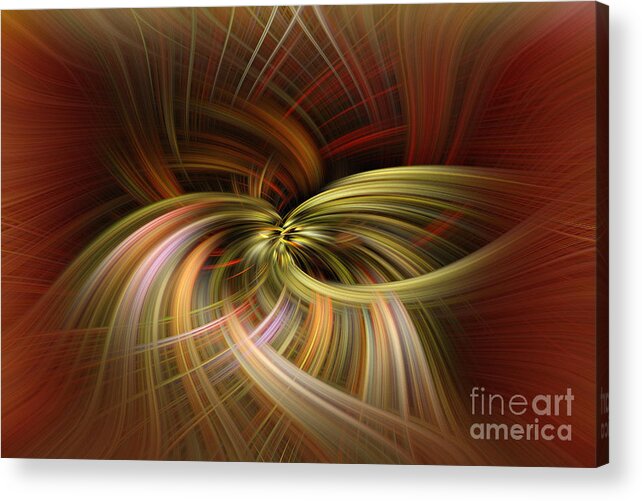 Abstract Acrylic Print featuring the photograph Time Warp by T Lowry Wilson