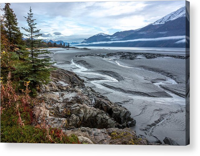 Alaska Acrylic Print featuring the photograph Turnagain Tide Flats by Tim Newton
