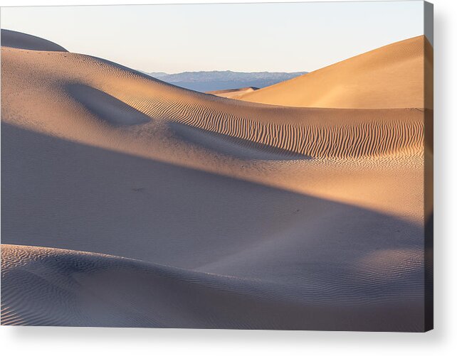 Horizontal Acrylic Print featuring the photograph Waves of Sand by Jon Glaser