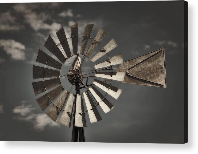 Windmill Acrylic Print featuring the photograph Winds of Time by Tony Santo