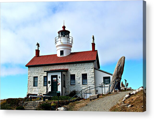 Lighthouse Acrylic Print featuring the photograph Battery Point Lighthouse by Jo Sheehan