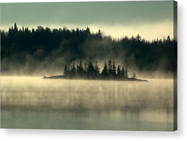 Fog Acrylic Print featuring the photograph Fog Island by Peter DeFina