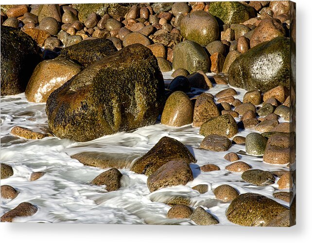 Monument Cove Acrylic Print featuring the photograph Stones by Sara Hudock