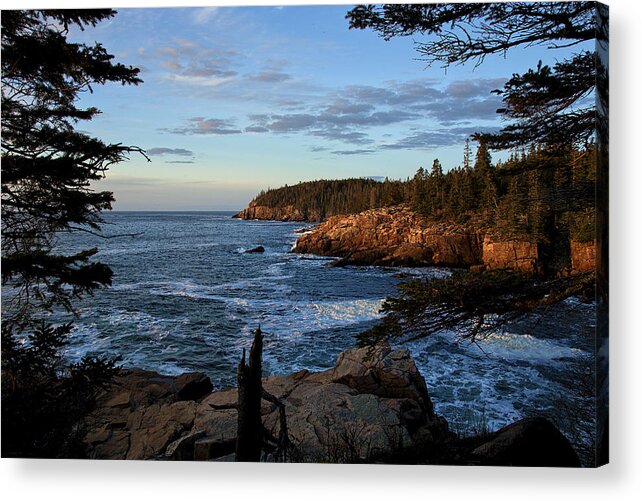 Monument Cove Acrylic Print featuring the photograph Sunrise on the Bluff by Sara Hudock
