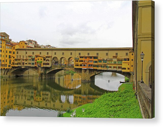 Ponte Vecchio Acrylic Print featuring the photograph Florence, Italy - Ponte Vecchio #2 by Richard Krebs