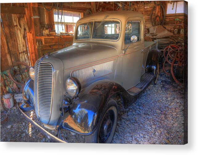 1937 Ford Acrylic Print featuring the photograph 1937 Ford Pickup Truck by Donna Kennedy