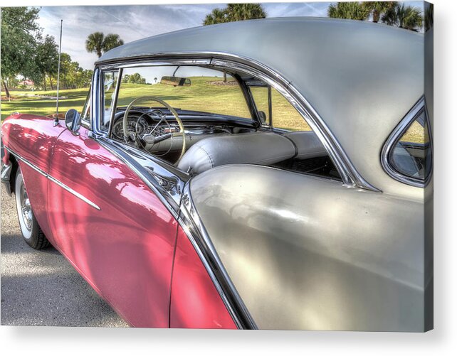 57 Oldsmobile Acrylic Print featuring the photograph 1957 Oldsmobile by Donna Kennedy