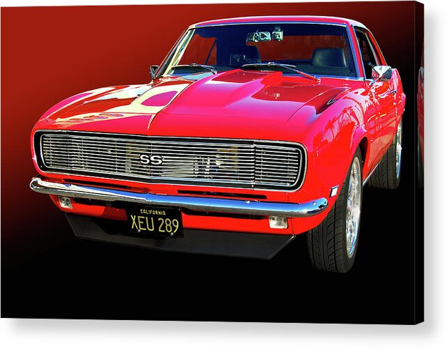 68 Acrylic Print featuring the photograph 68 SS Camaro by Bill Dutting